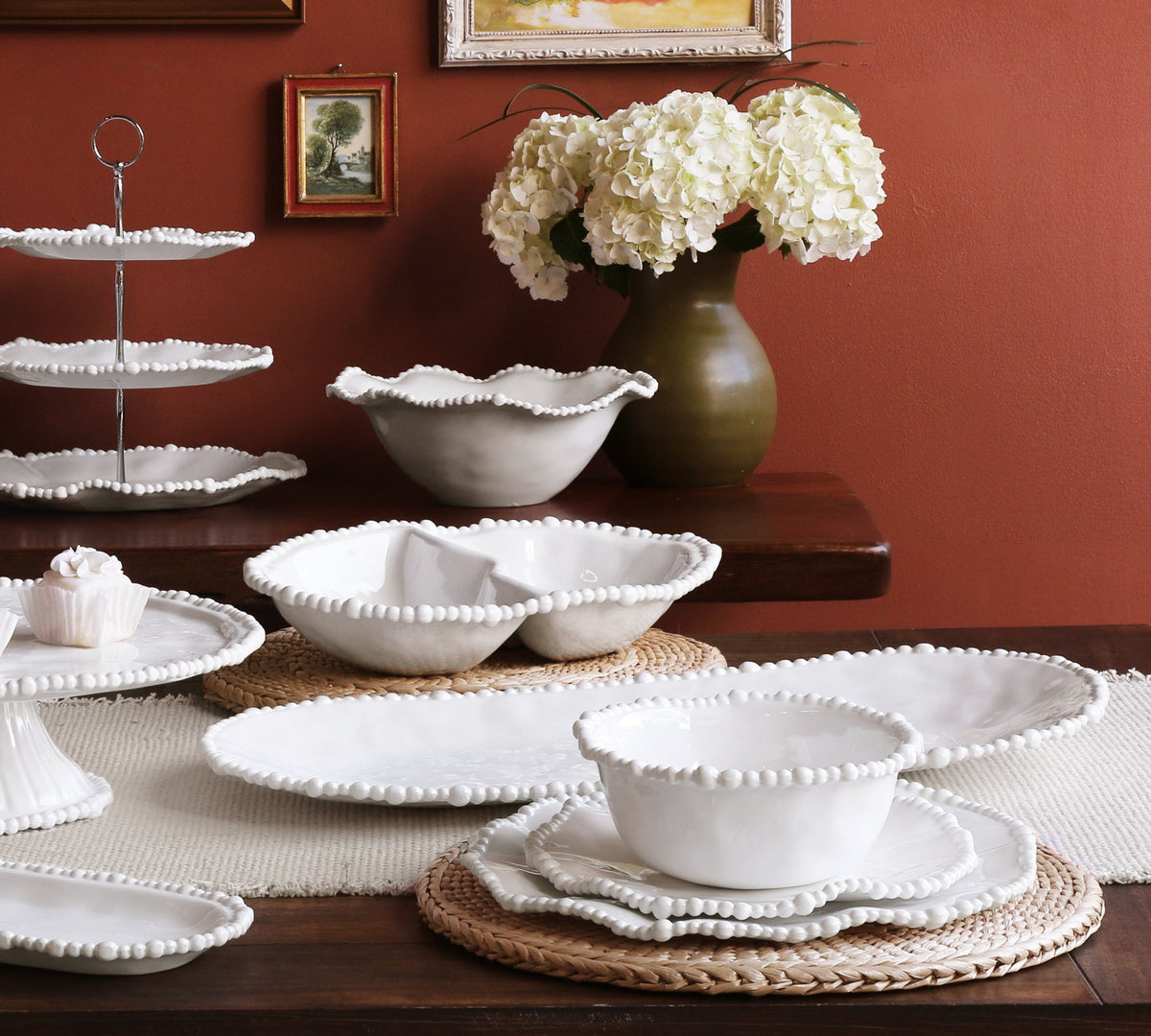 VIDA Alegria Salad Plate Set of 4 (White)