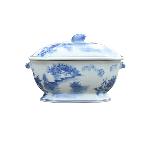 Soft Blue Meadow Tureen