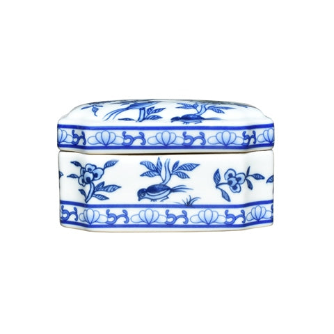 Blue Songbird Floral Box