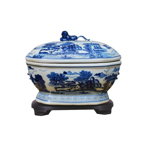 Village Scene Tureen