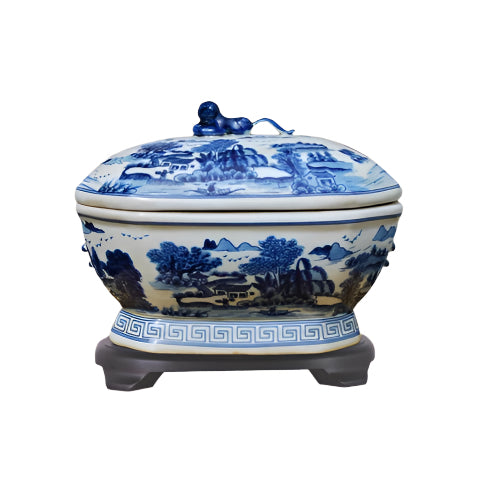 Village Scene Tureen