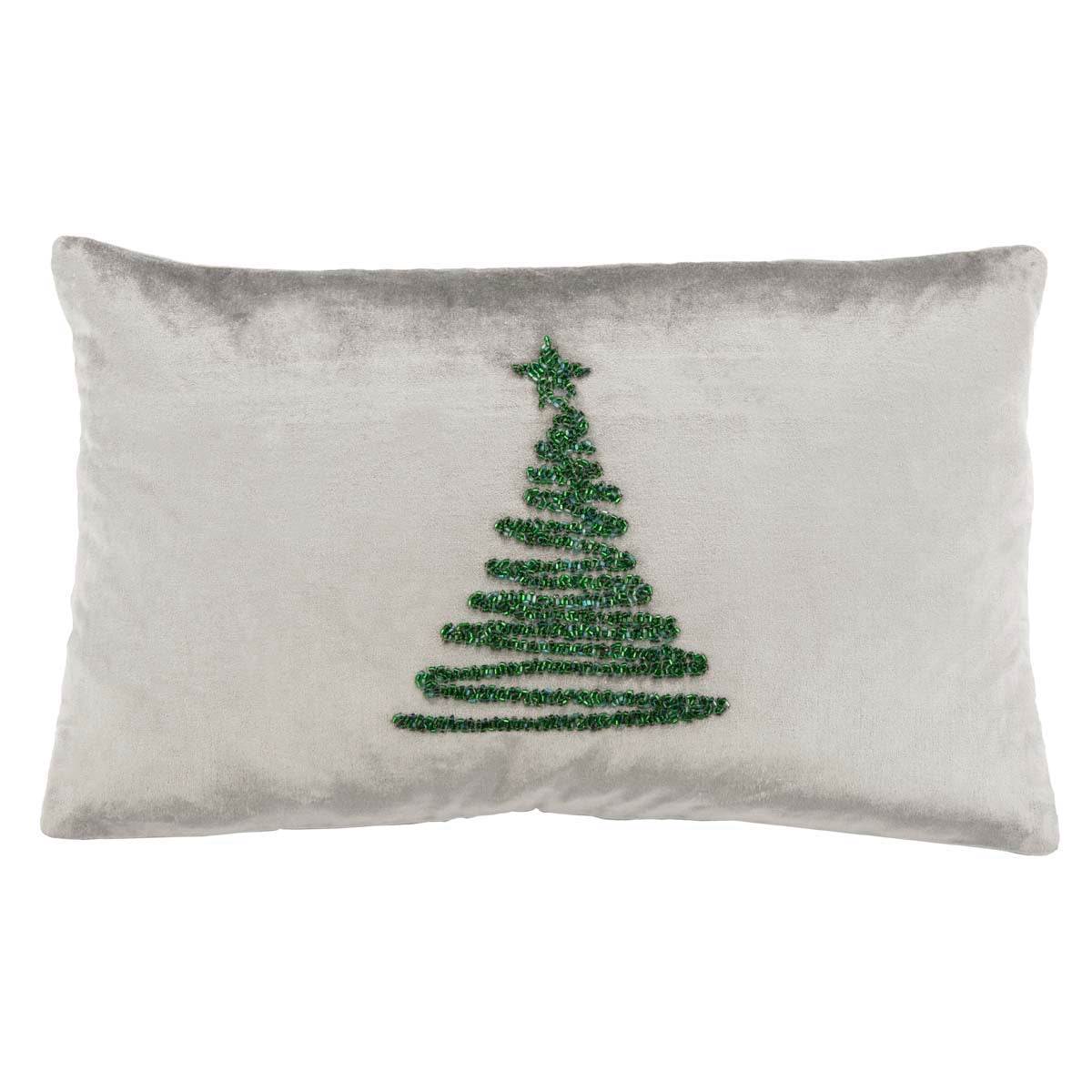 Enchanted Evergreen Pillow | Safavieh - PLS882 - Grey/Green