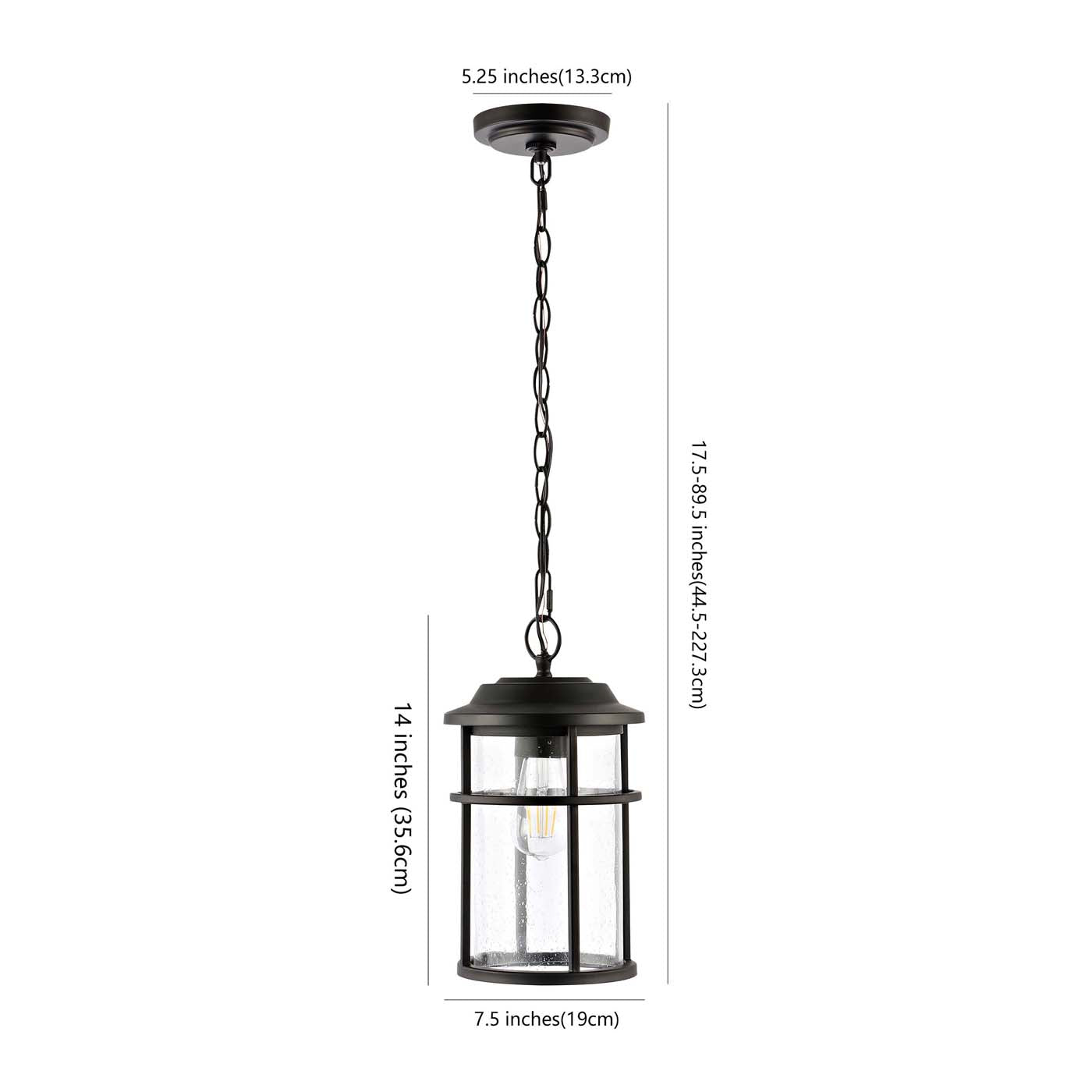 Safavieh Cianna Outdoor Pendant , PLT4016 - Black