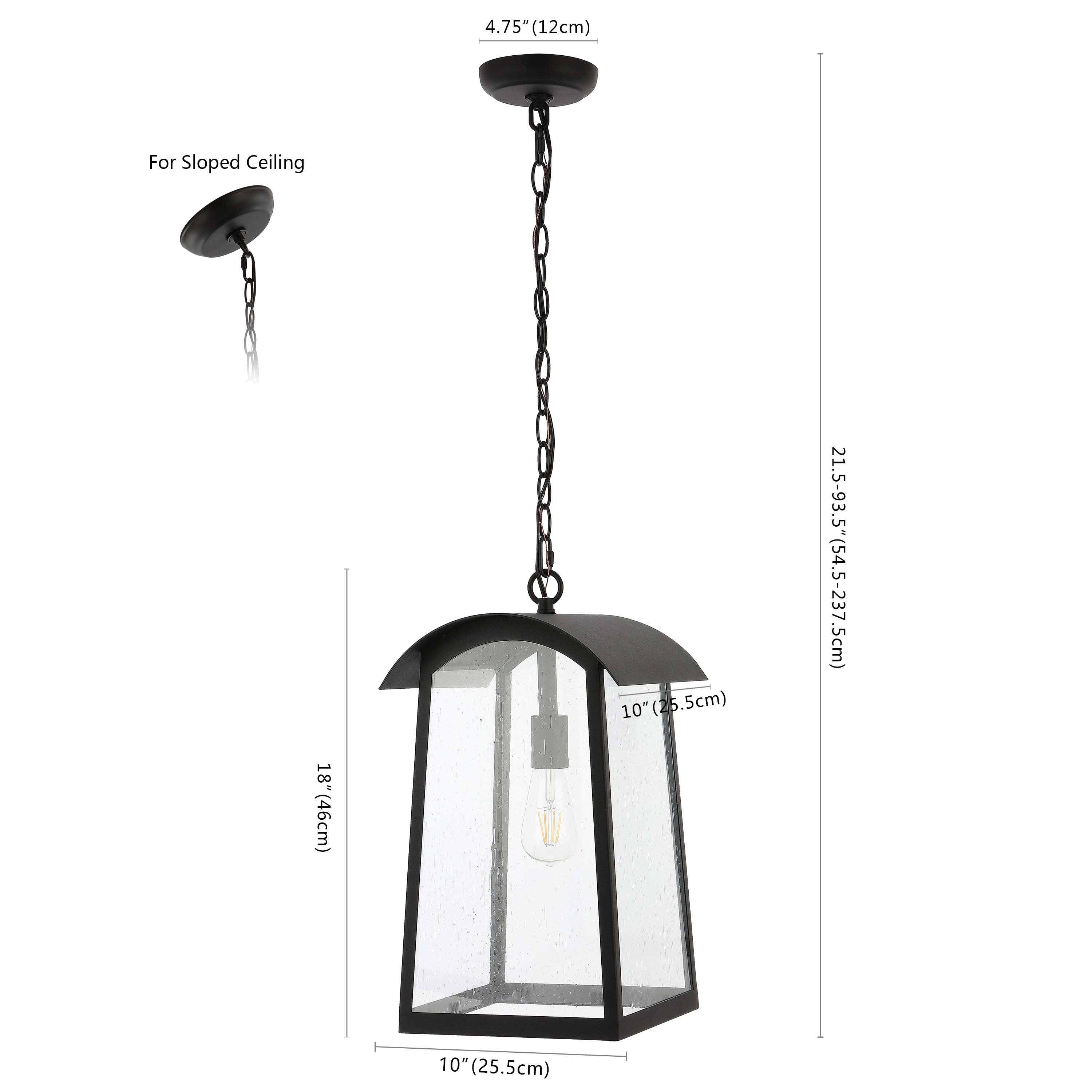 Safavieh Adalai Outdoor Pendant , PLT4028 - Black