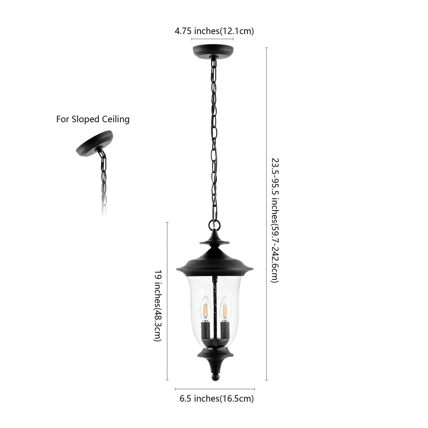 Safavieh Dowell Outdoor Pendant , PLT4033 - Black