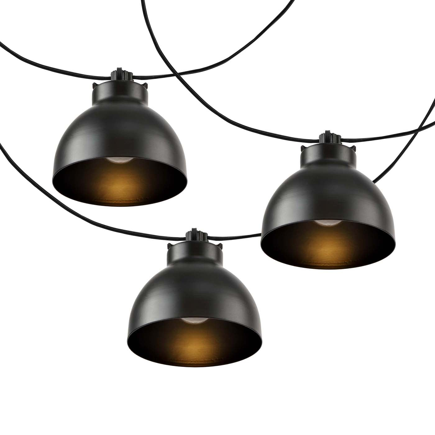 Safavieh Claudie LED Outdoor String Lights , PLT4049 - Black