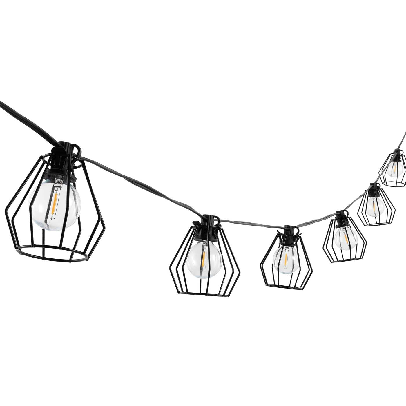 Safavieh Bowne LED Outdoor String Lights , PLT4053 - Black