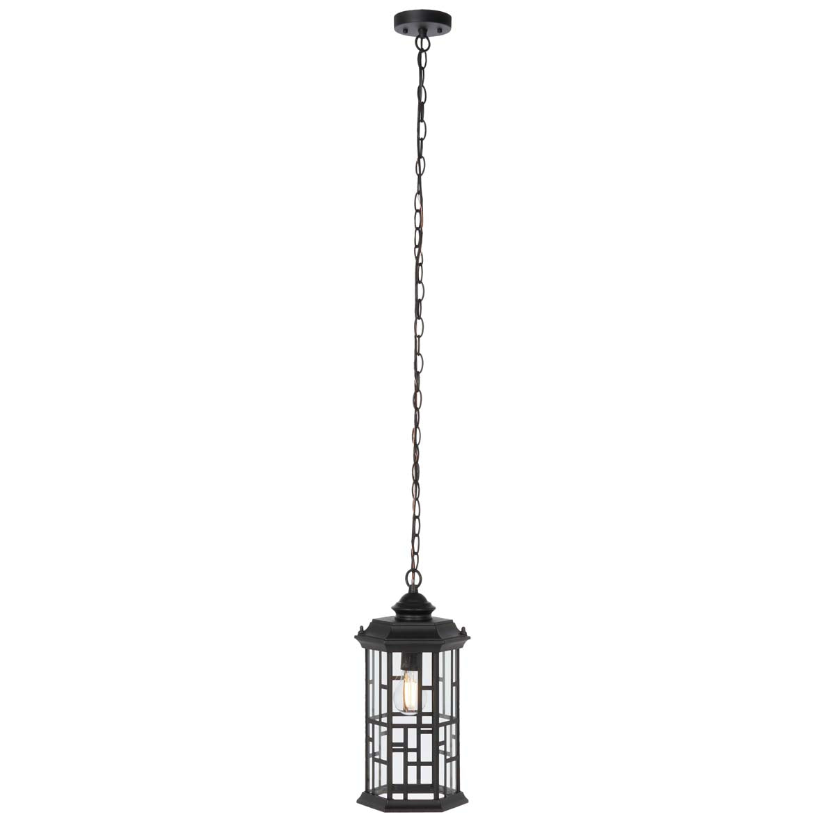 Safavieh Carwen Outdoor Pendant , PLT7009 - Black