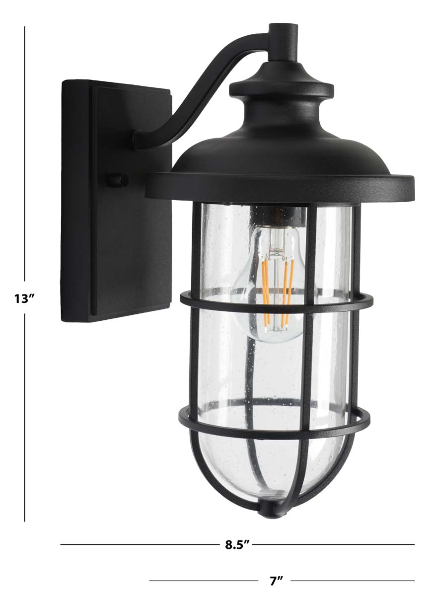 Safavieh Adelle Outdoor Wall Sconce , PLT7012 - Black (Set of 2)