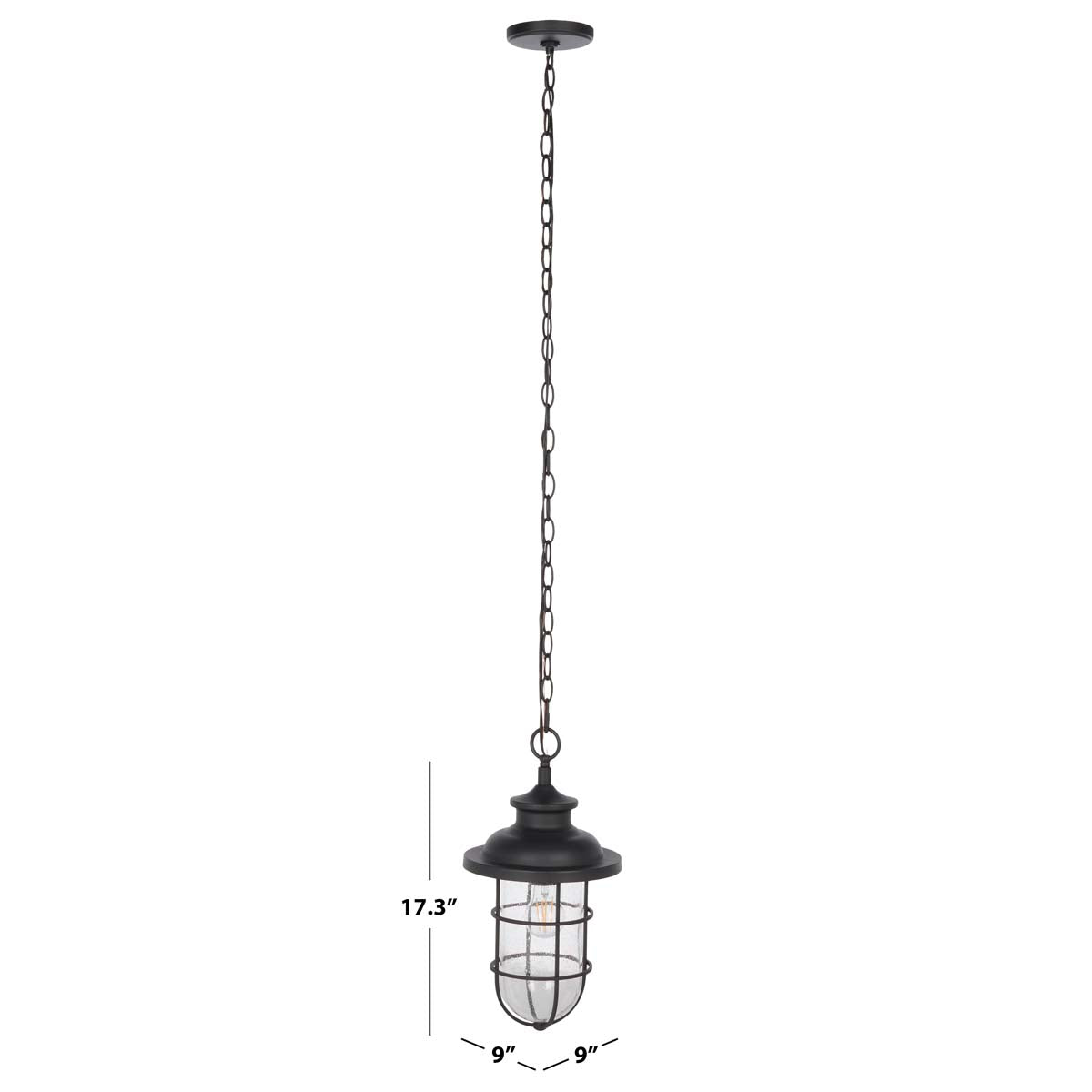 Safavieh Adelle Outdoor Pendant , PLT7013 - Black