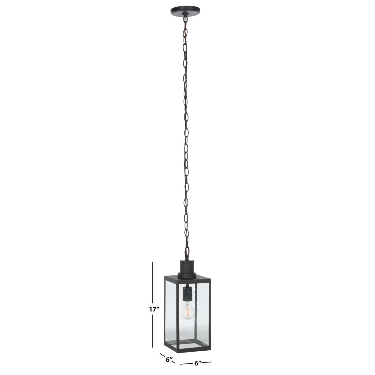 Safavieh Agni Outdoor Pendant , PLT7015 - Black