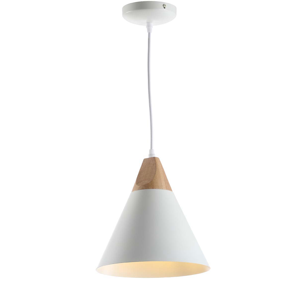 Safavieh Cila Pendant, PND4030 - White/Light Brown