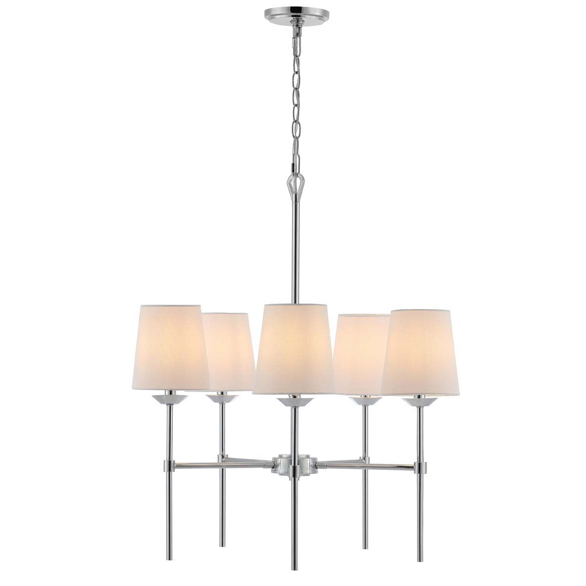 Safavieh Dortra Pendant , PND4118 - Chrome / White