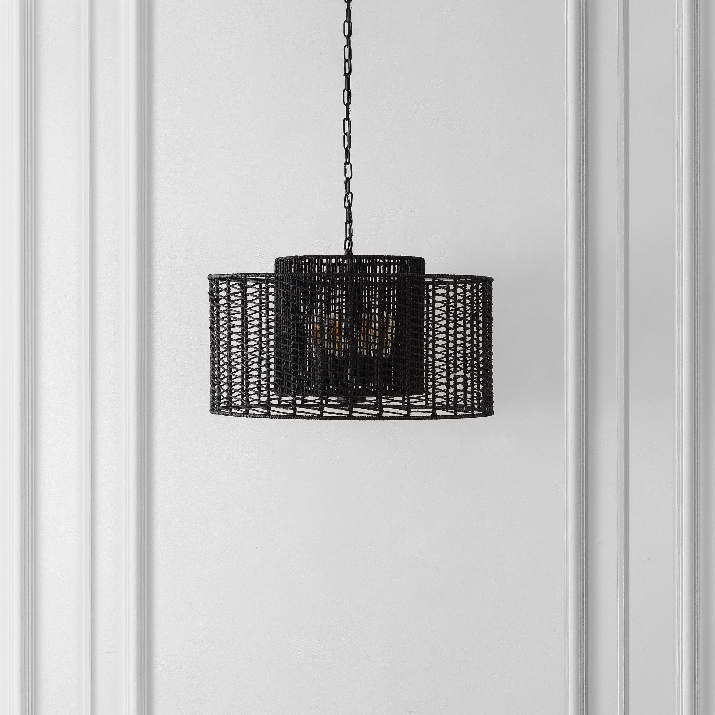 Safavieh Brynora 4 Light Extendable Pendant , PND4190 - Black