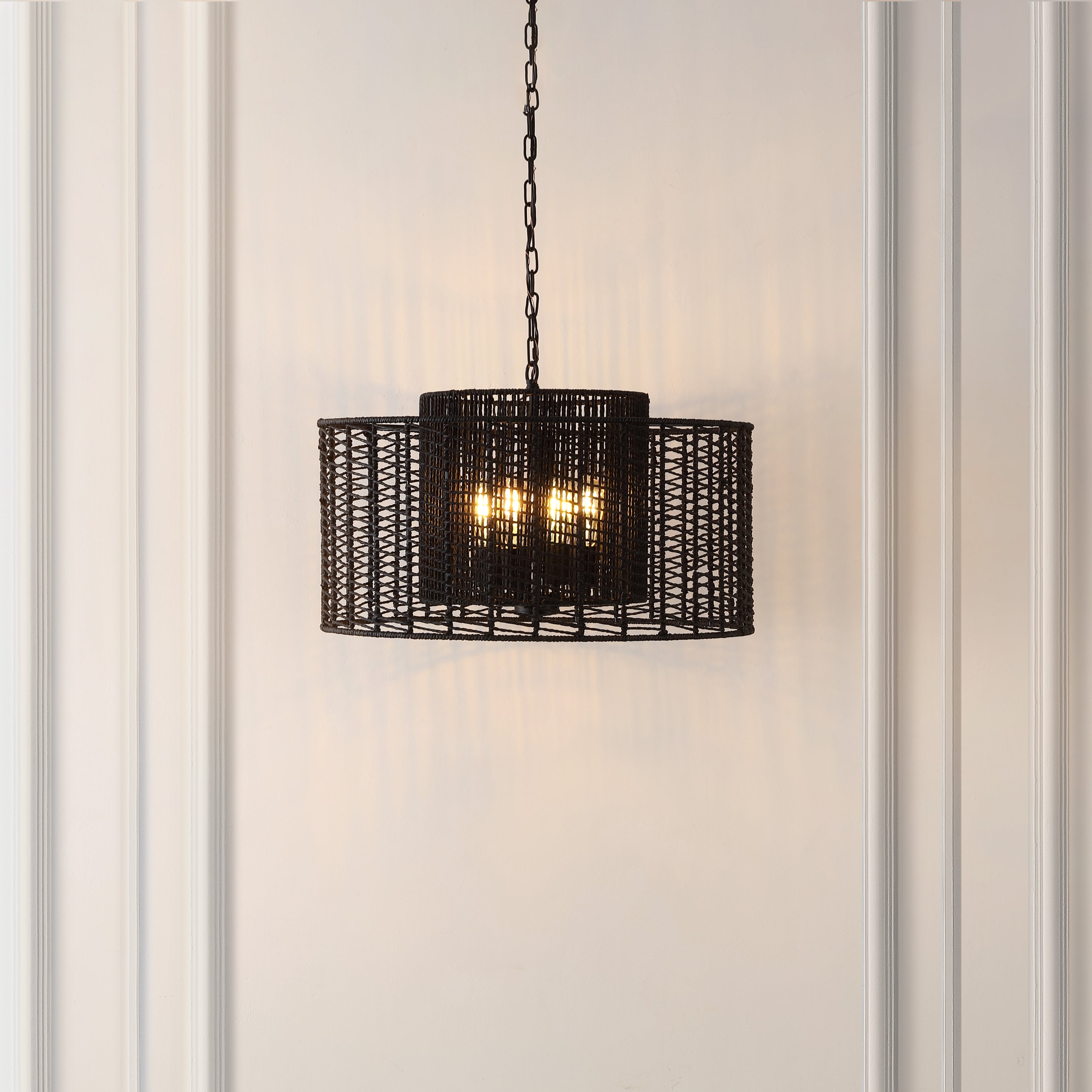 Safavieh Brynora 4 Light Extendable Pendant , PND4190 - Black