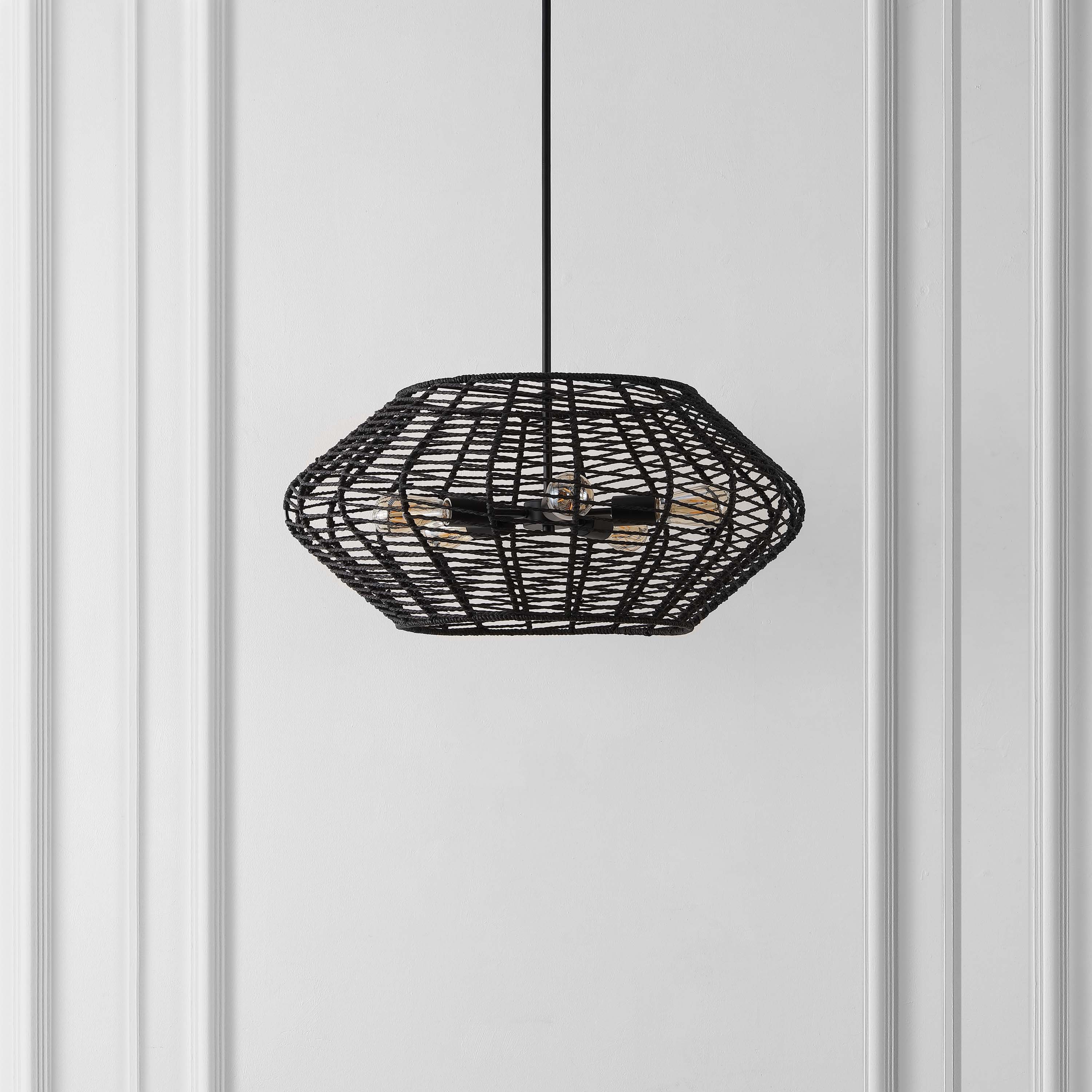 Safavieh Briza 5 Light Extendable Pendant  , PND4192 - Black