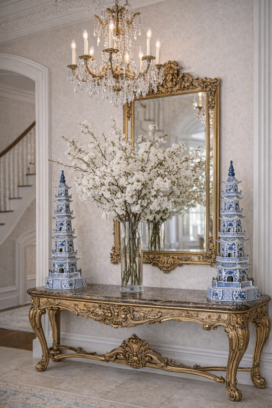 Grand Blue and White Pagoda