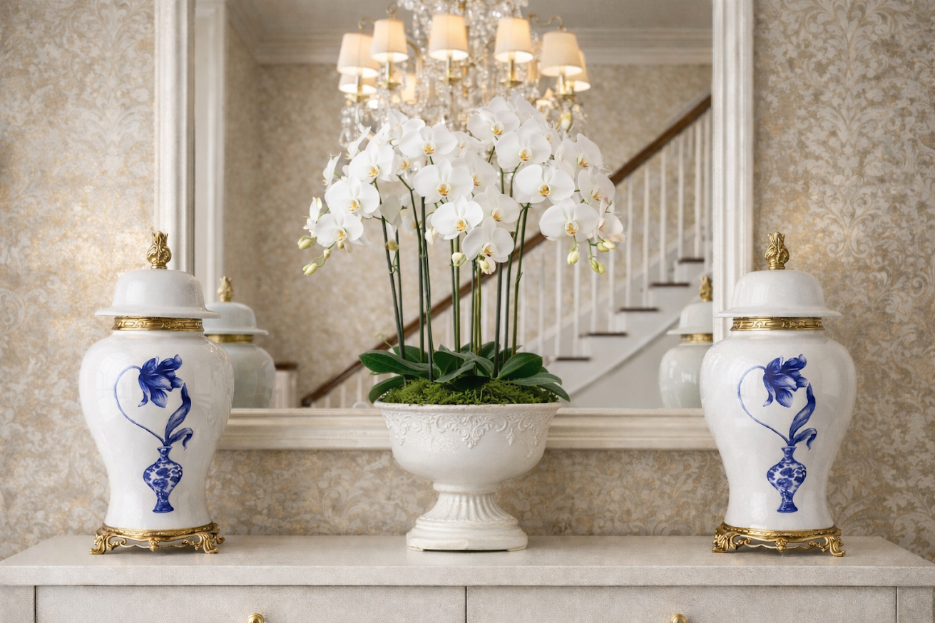 TULIP ORMOLU GINGER JAR