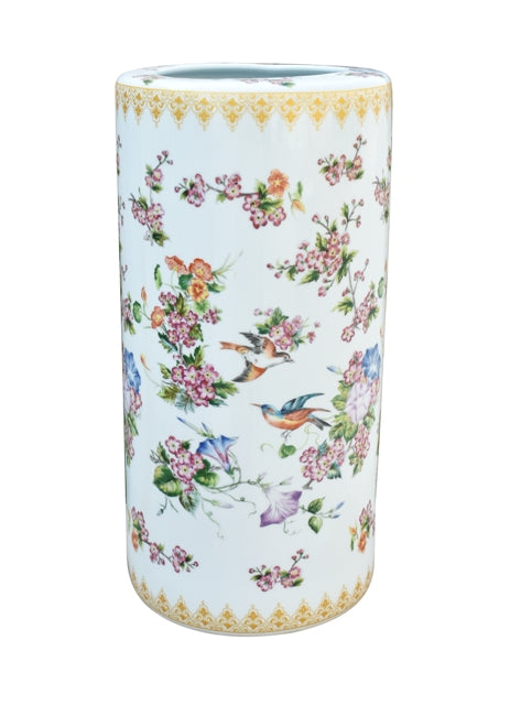 Spring Floral Porcelain Umbrella Holder