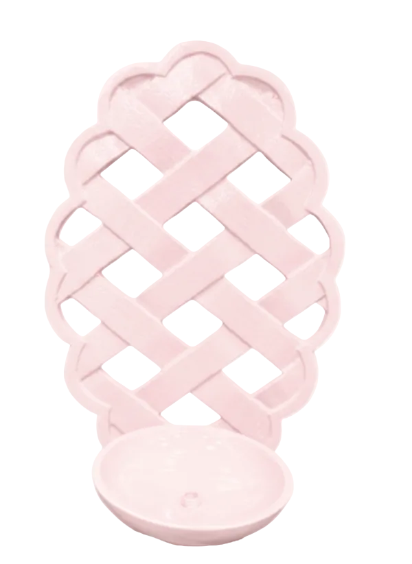 Pink Lattice Sconce