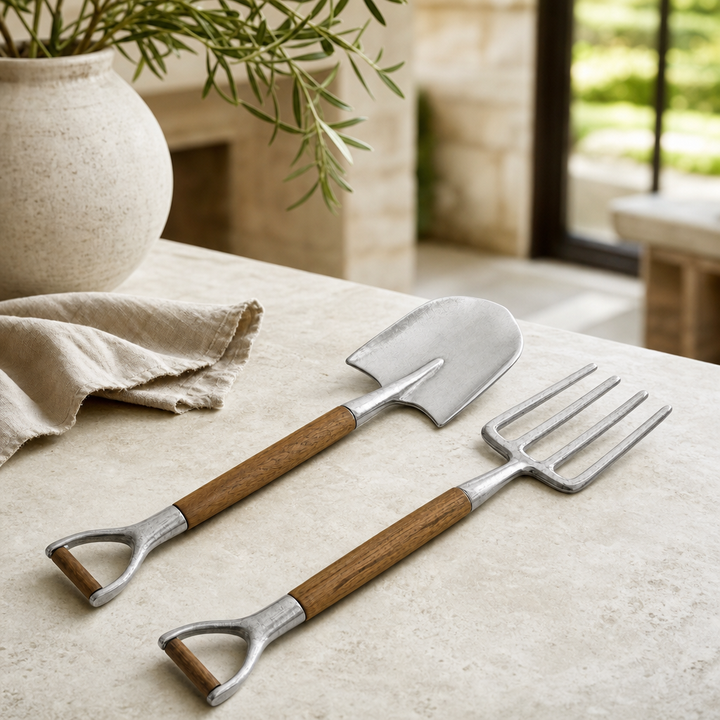 Fork & Shovel Salad Serving Set