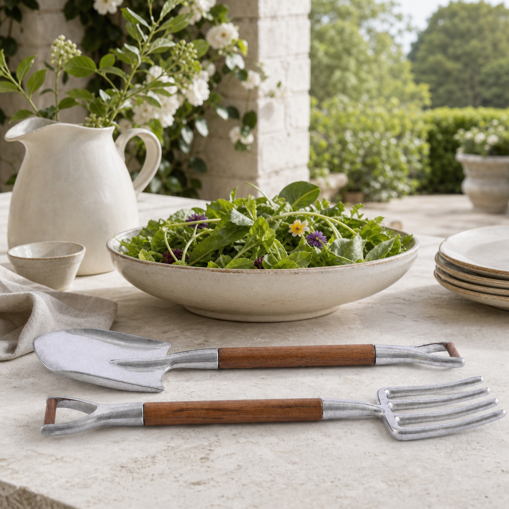 Fork & Shovel Salad Serving Set
