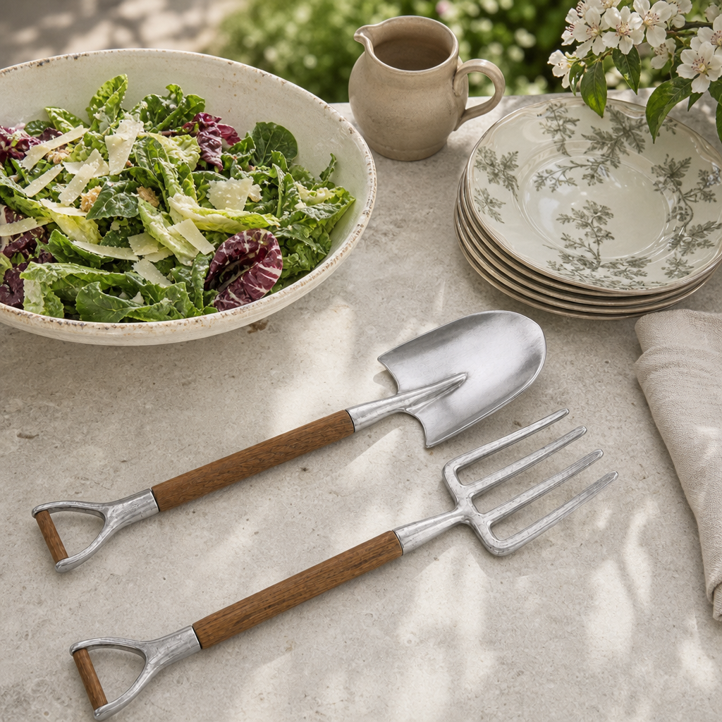 Fork & Shovel Salad Serving Set