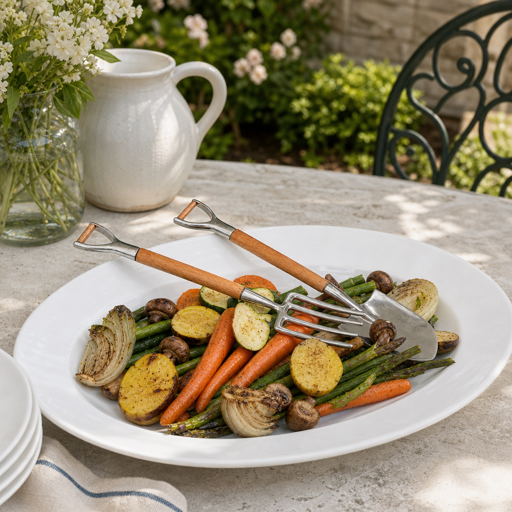 Fork & Shovel Salad Serving Set