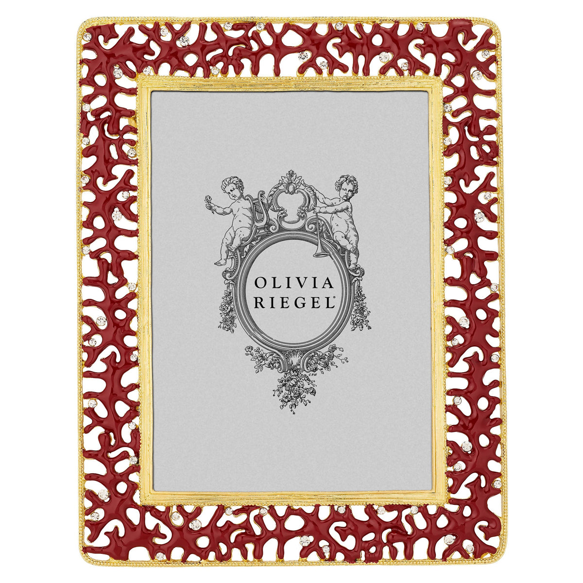 Coral Enamel 5" x 7" Picture Frame