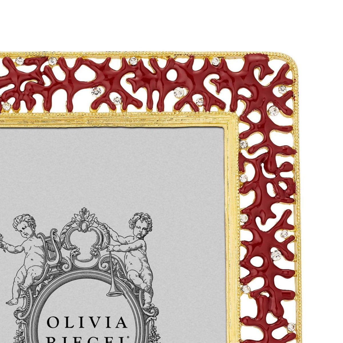 Coral Enamel 5" x 7" Picture Frame