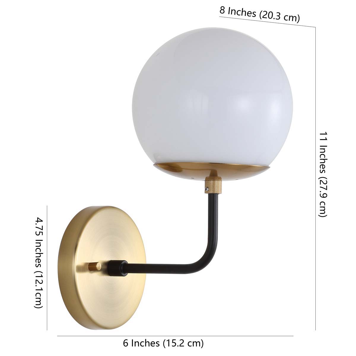 Leonardo Wall Sconce | Safavieh - Brass Gold