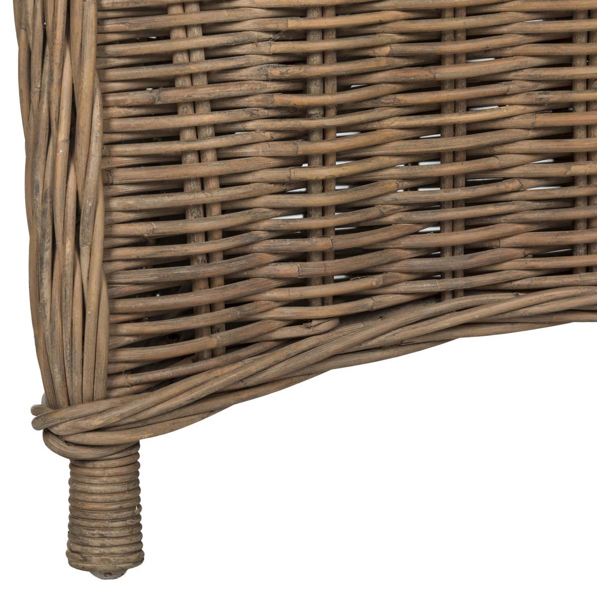 Safavieh Hemi Striped Wicker Club Chair - Natural / White