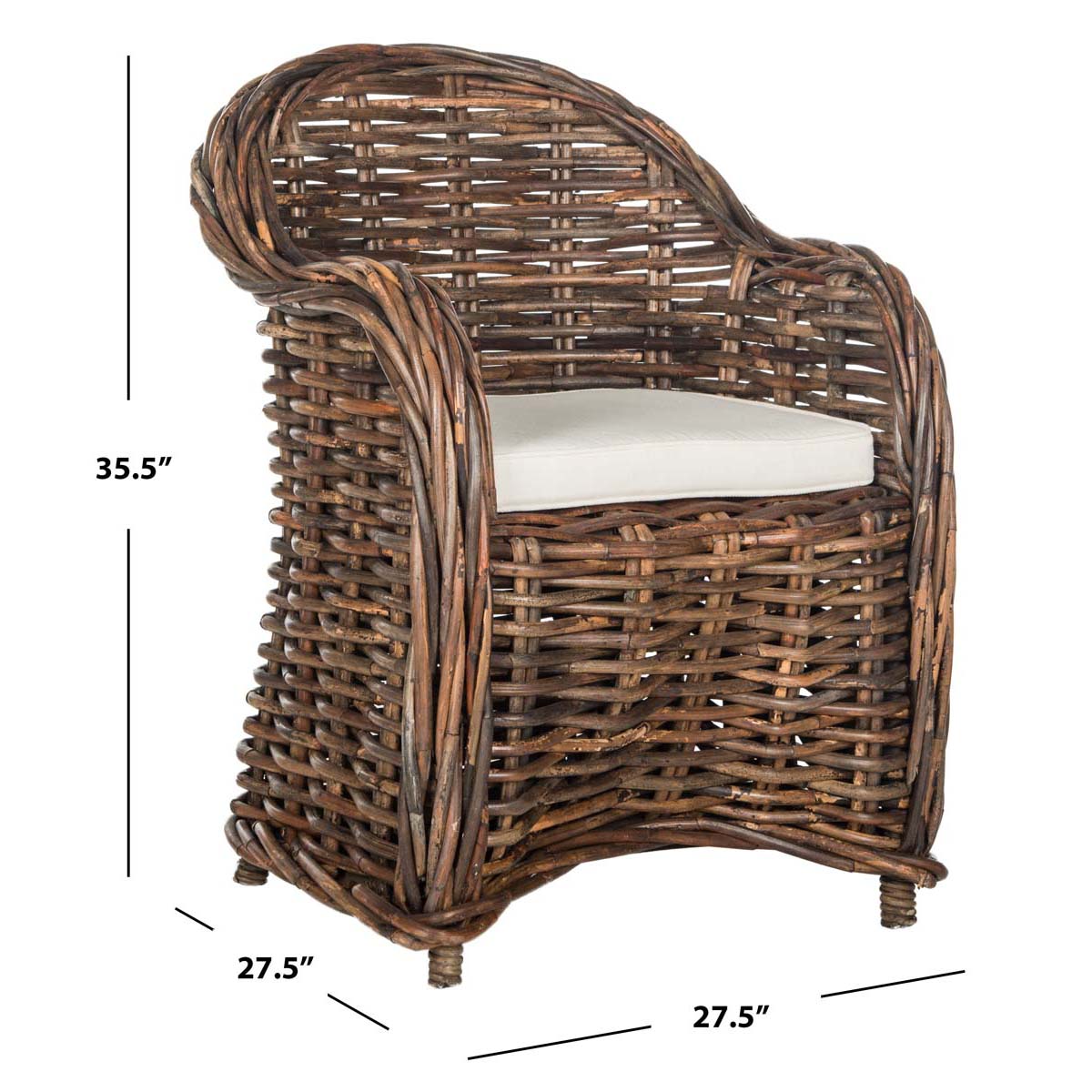 Safavieh Nita Wicker Club Chair - Natural