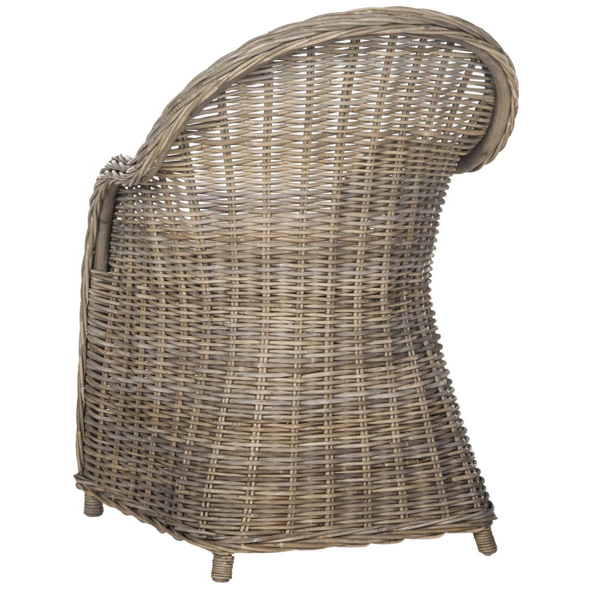 Safavieh Zane Wicker Club Chair - Grey