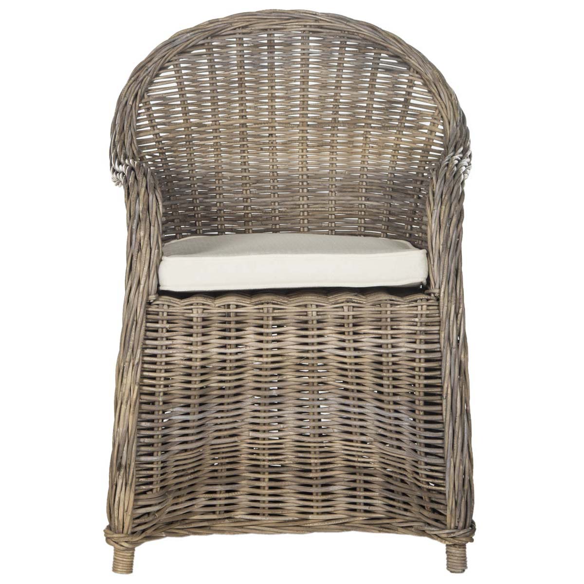 Safavieh Zane Wicker Club Chair - Grey