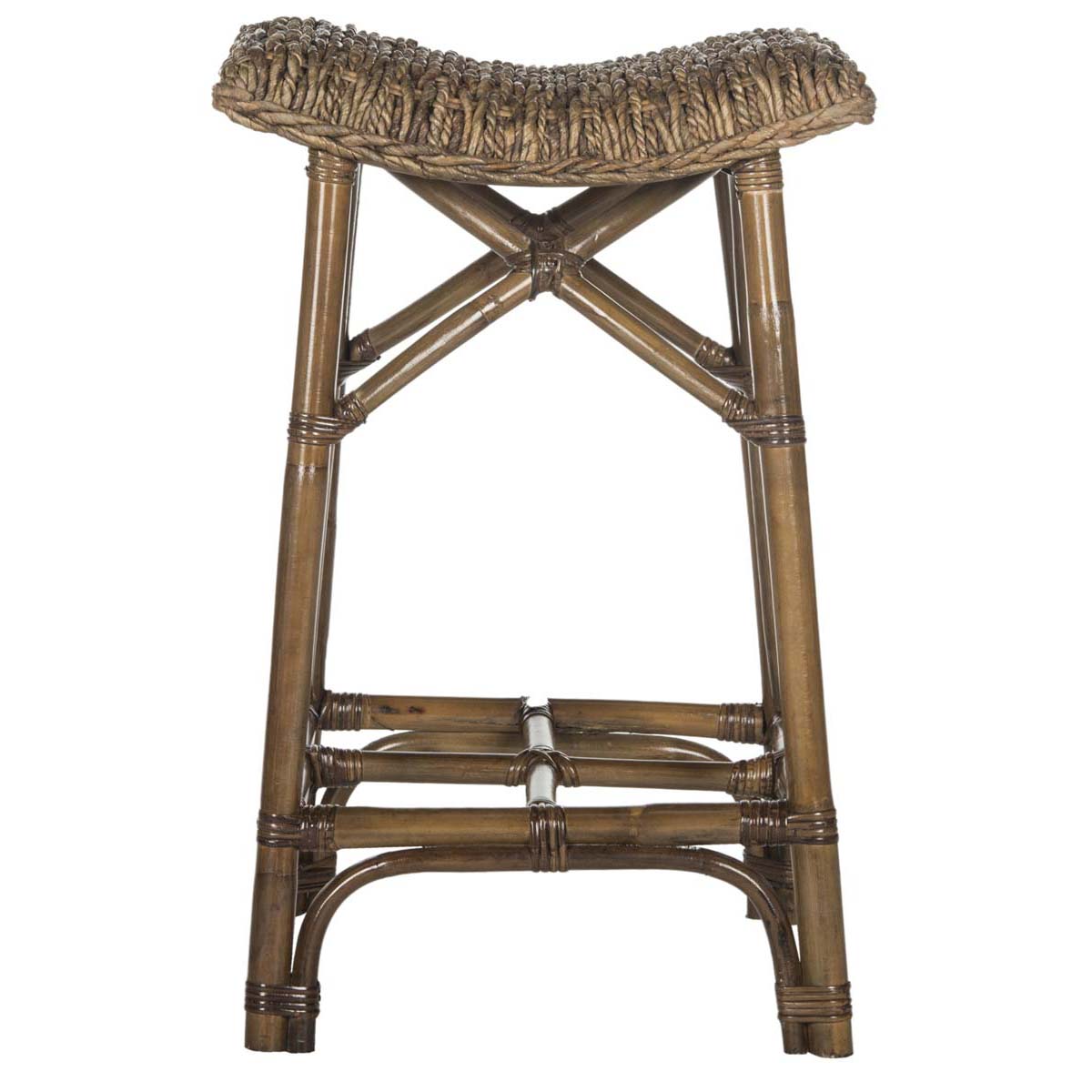 Safavieh Ramiro Wicker Bar Stool - Brown