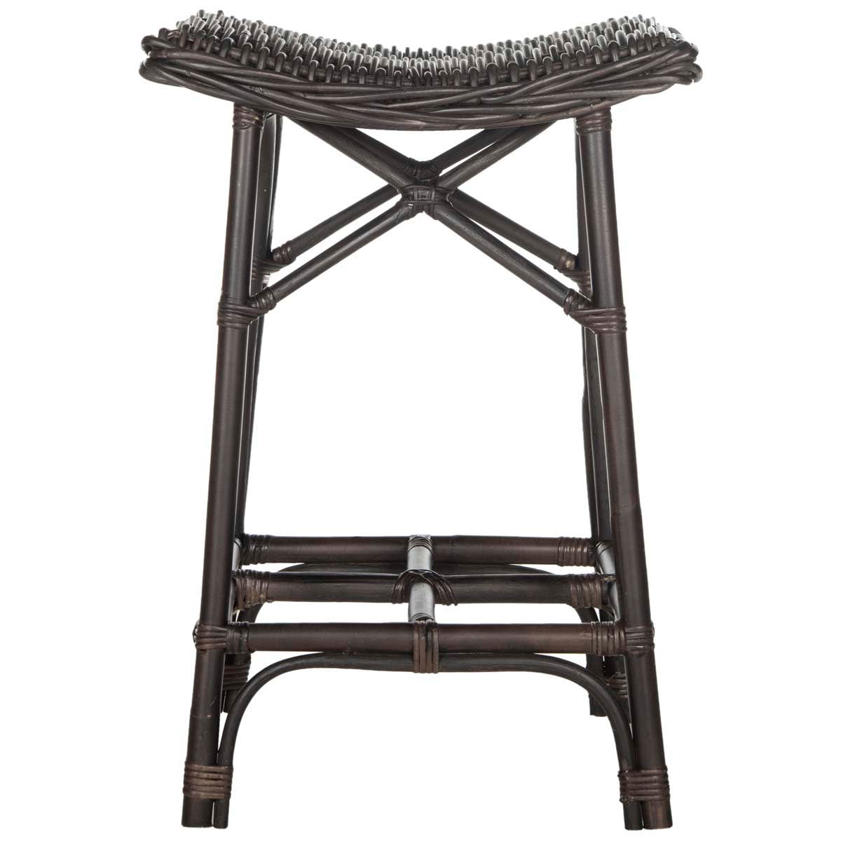 Safavieh Amara Wicker Bar Stool - Brown