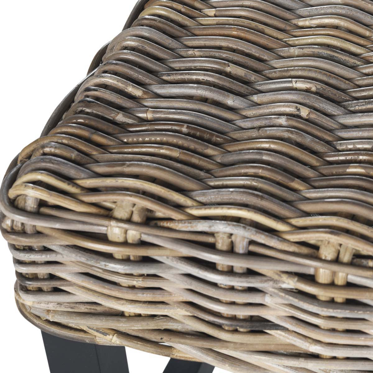 Safavieh Omari Wicker Bench - Grey