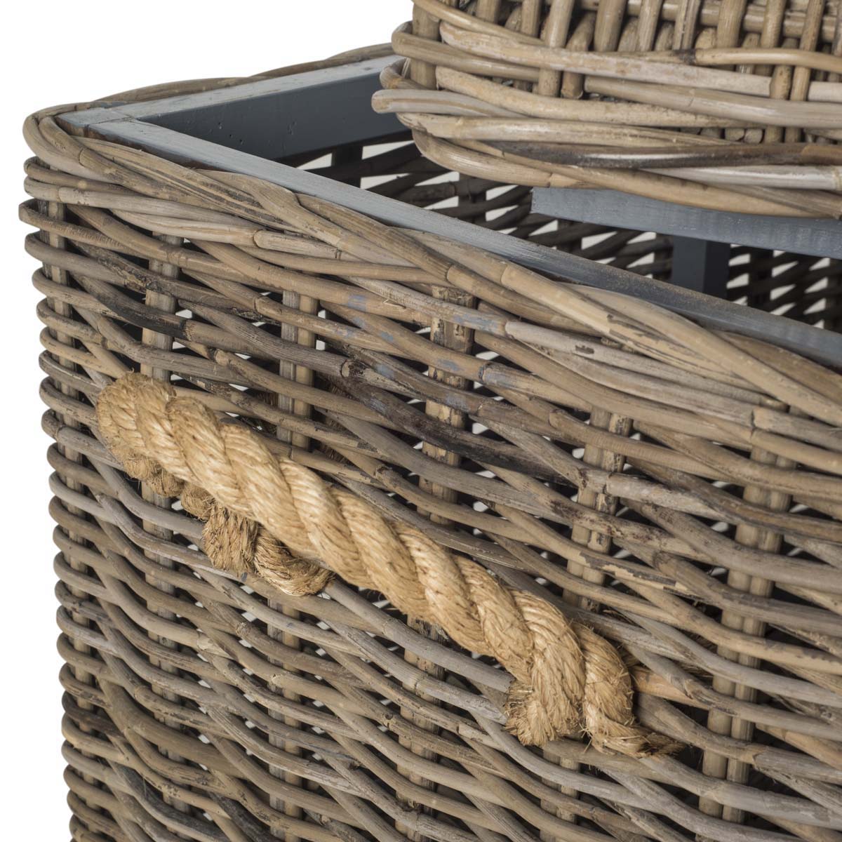 Safavieh Salim Wicker Trunk - Grey