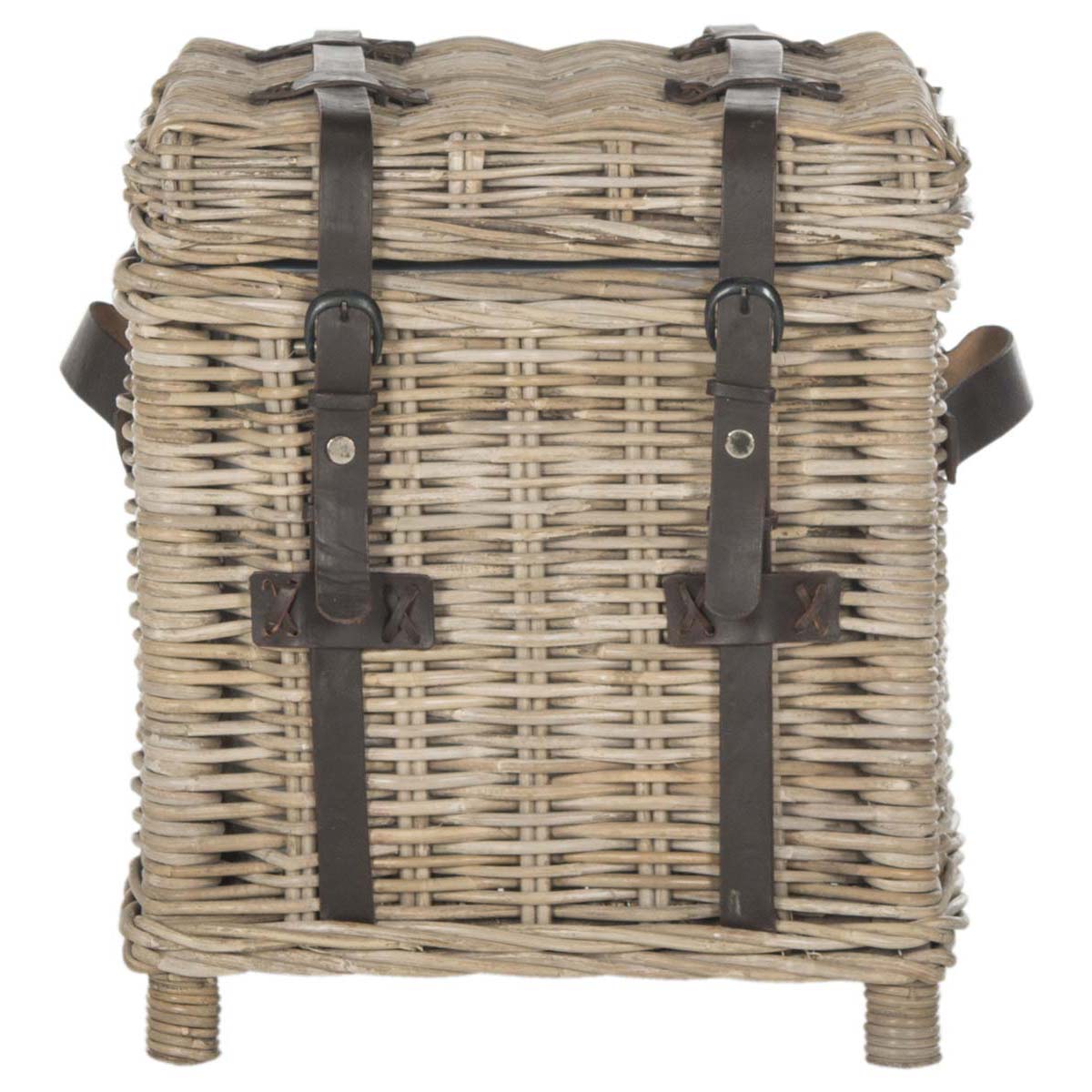 Safavieh Kacia Wicker Side Trunk - Grey