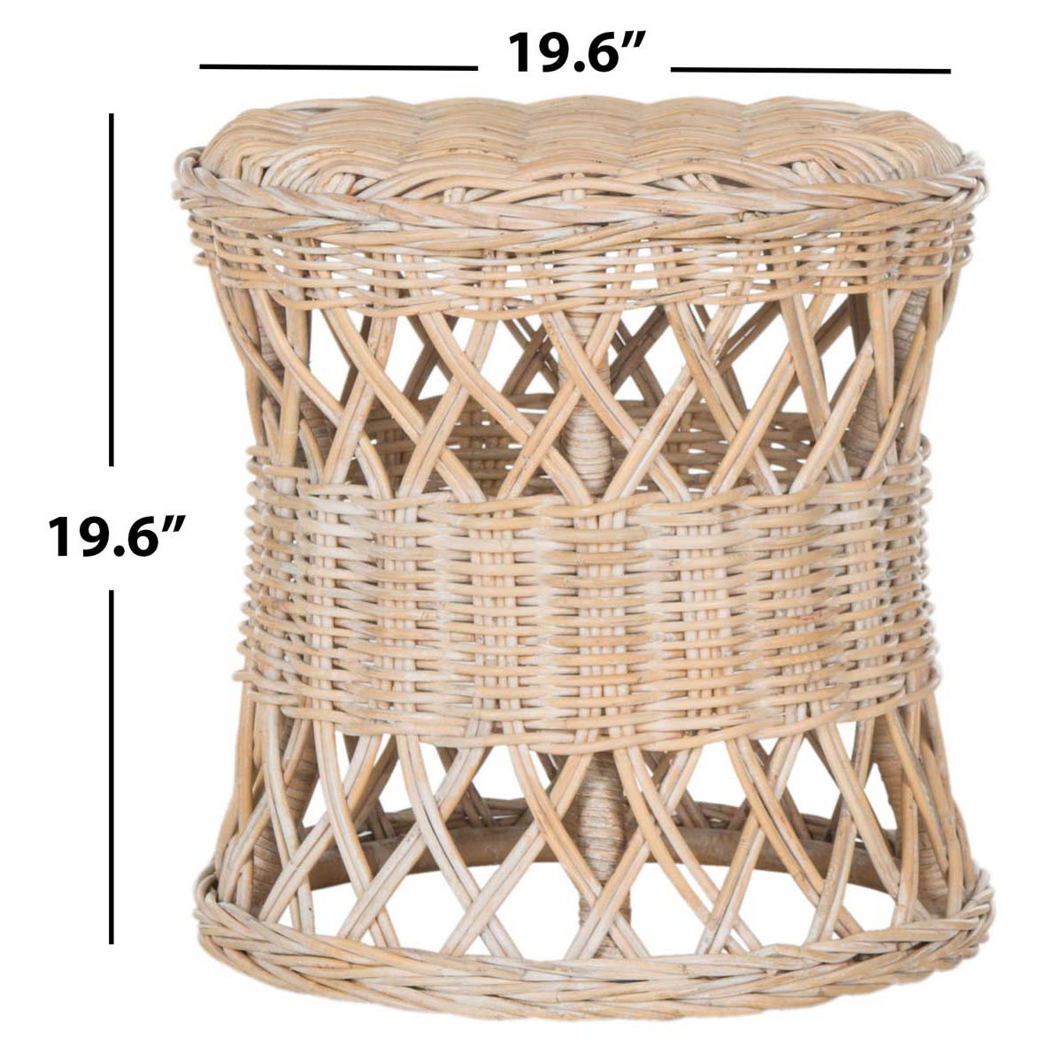 Safavieh Desta Wicker Round Table - Natural