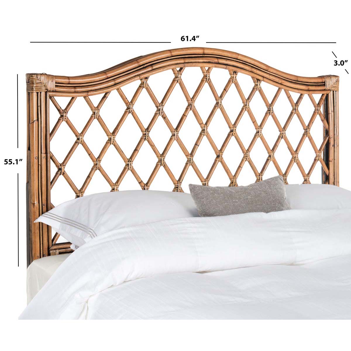 Safavieh Gabrielle Wicker Headboard - Brown/Multi