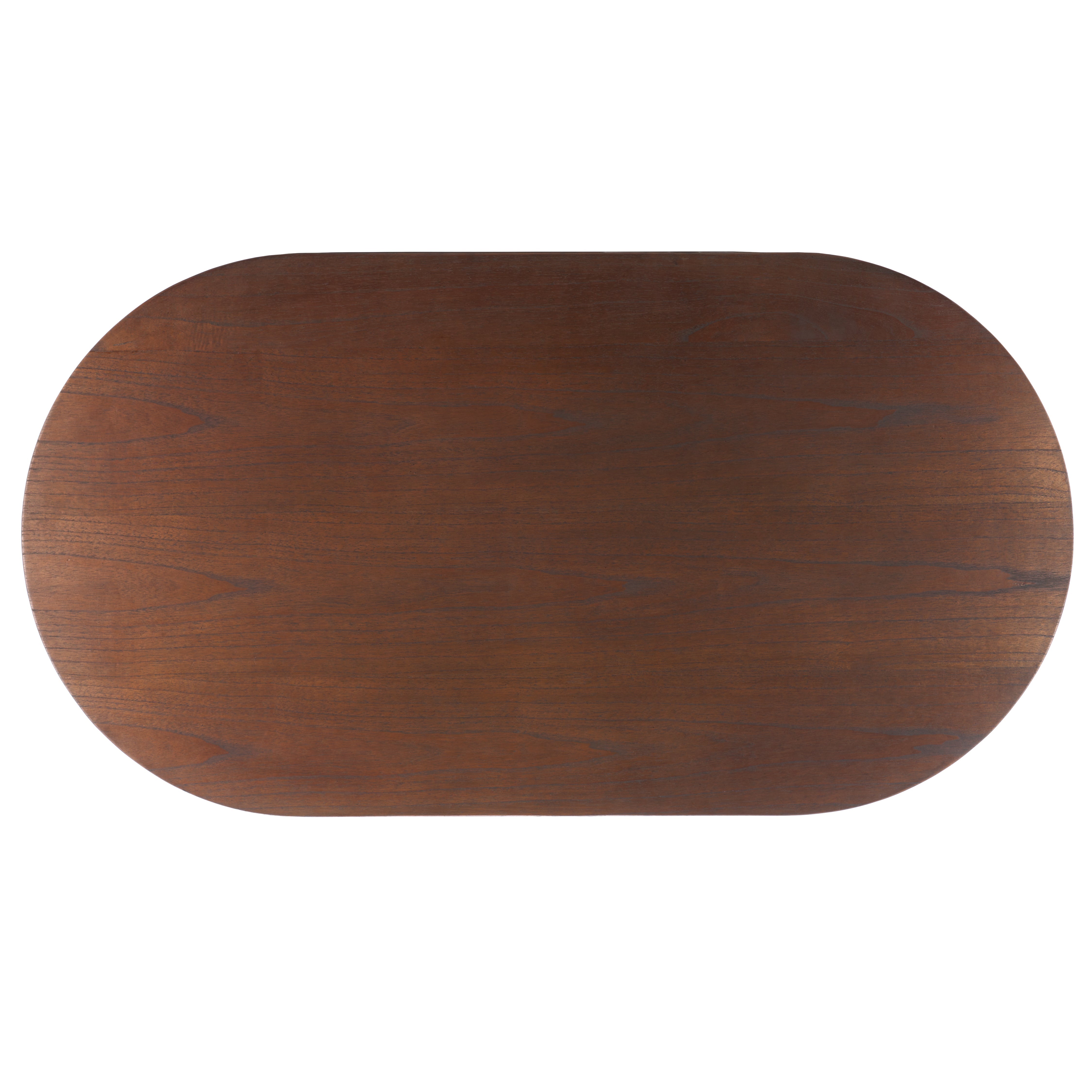 Barnard Oval Wood Coffee Table, SFV1701 | Safavieh Couture - Walnut