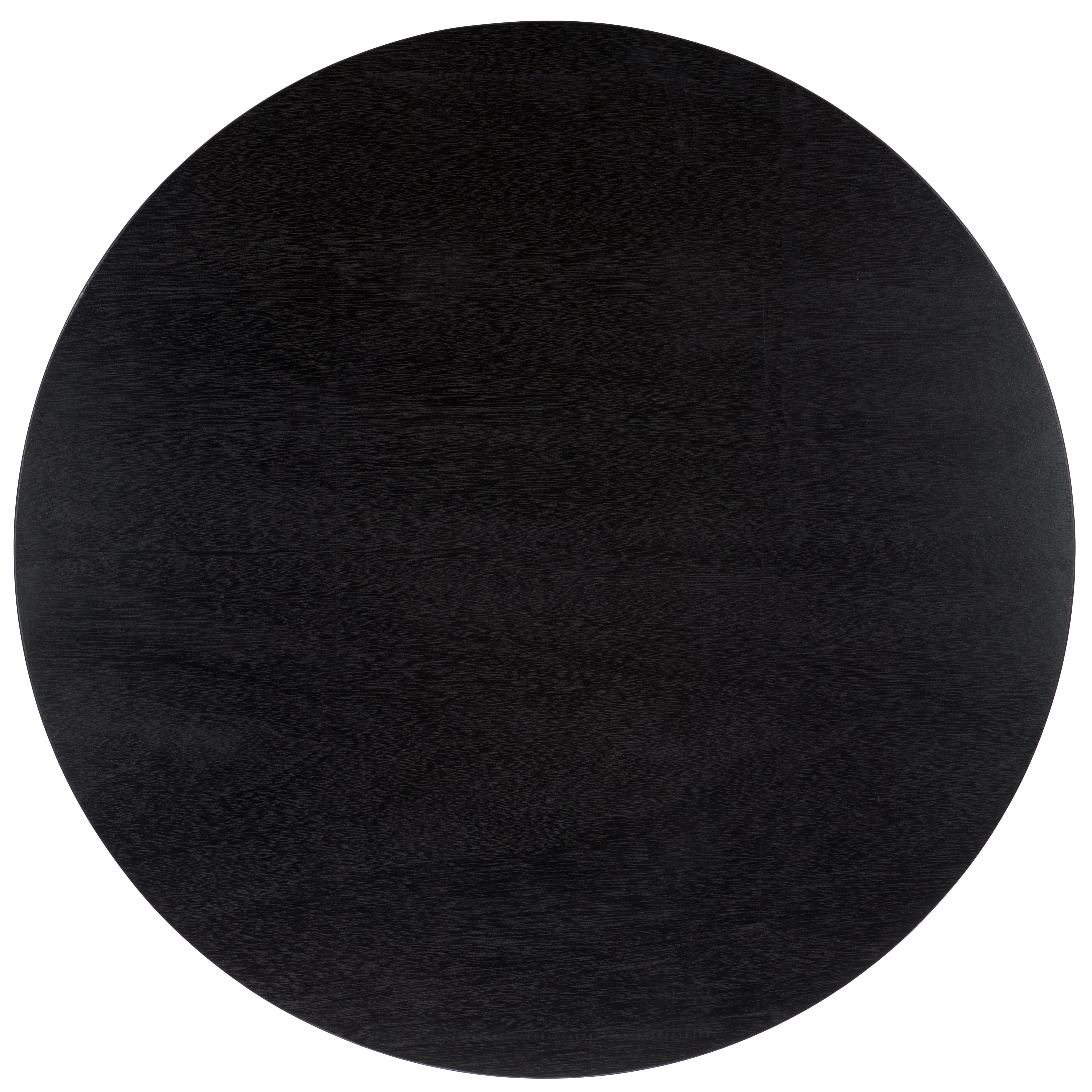 Barnard Round Wood Coffee Table, SFV1703 | Safavieh Couture - Black