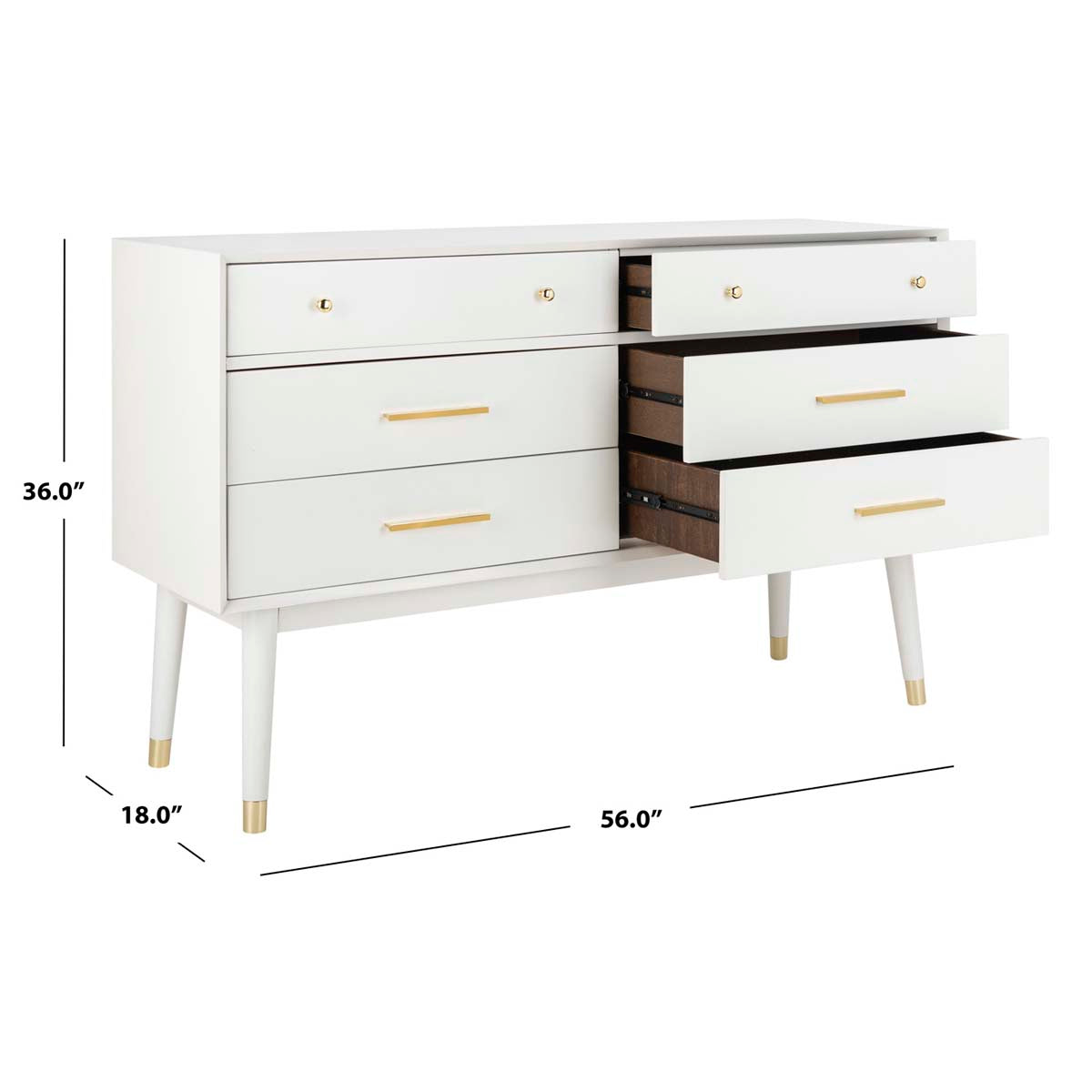 Madden Retro Dresser | Safavieh Couture - White