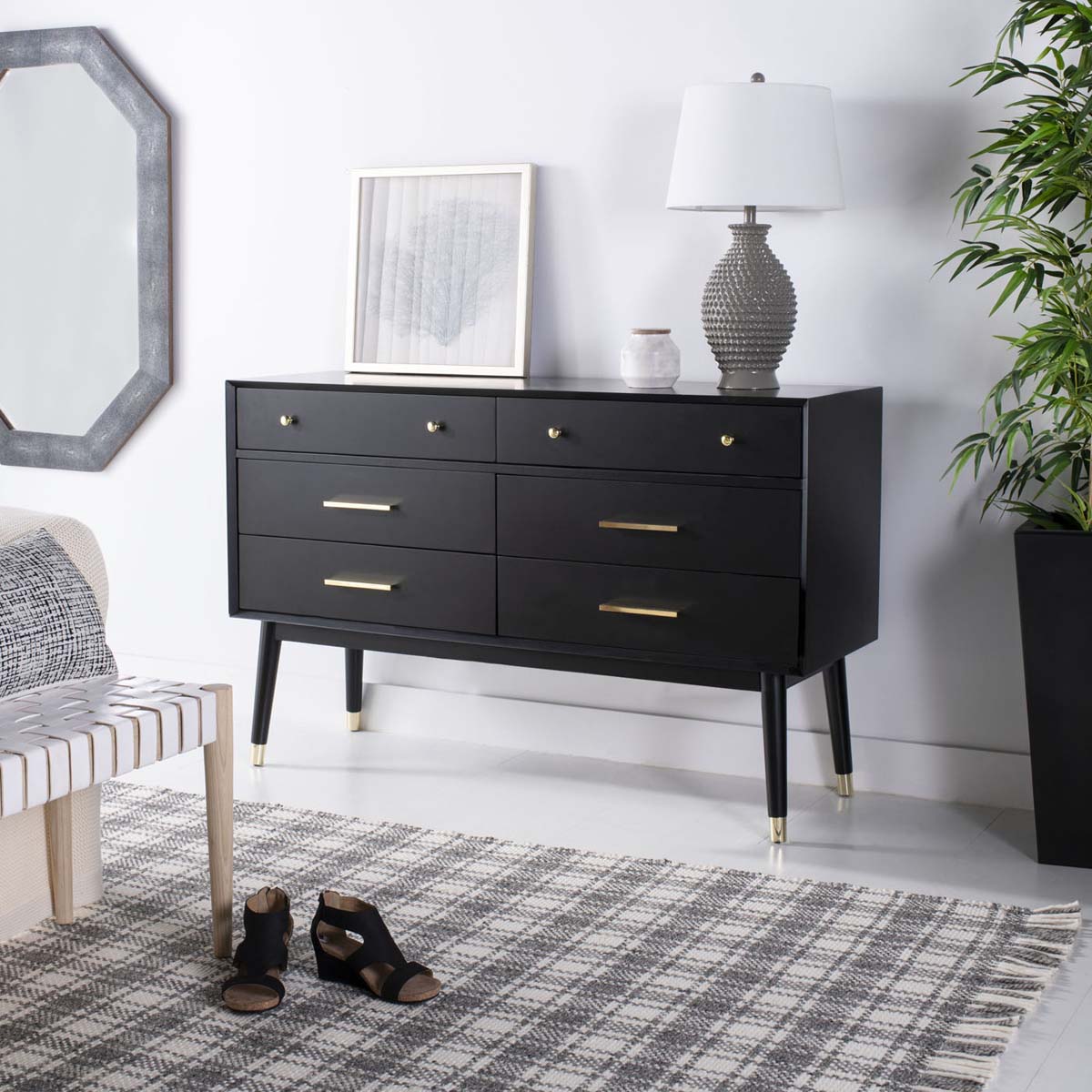 Madden Retro Dresser | Safavieh Couture - Black