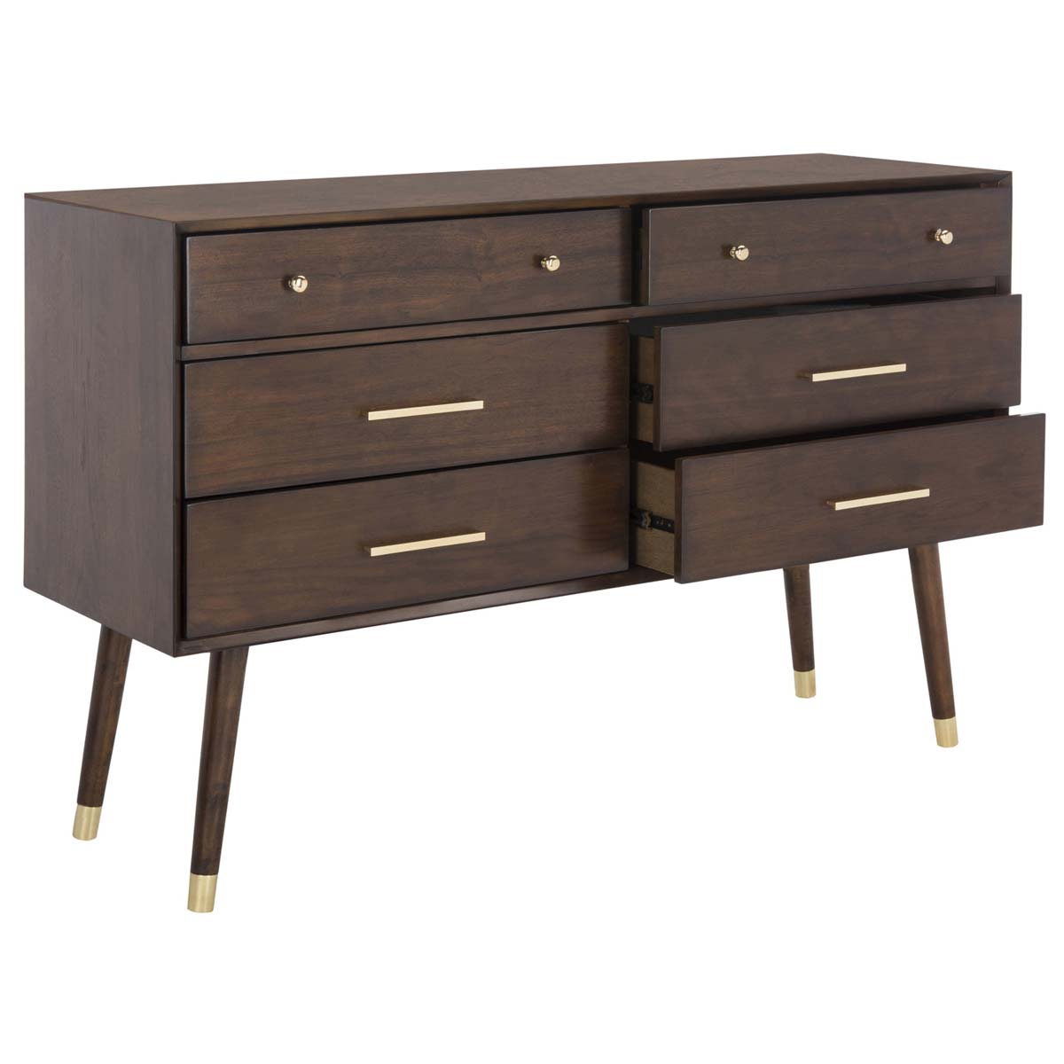 Madden Retro Dresser | Safavieh Couture - Walnut