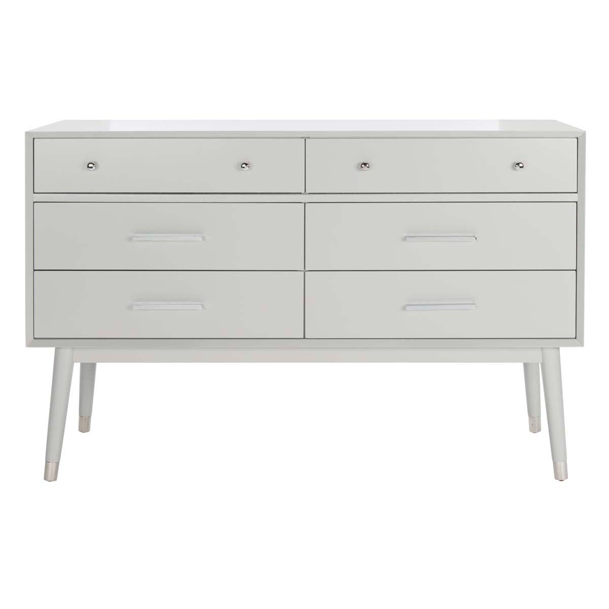 Madden Retro Dresser | Safavieh Couture - Grey/ Metallic