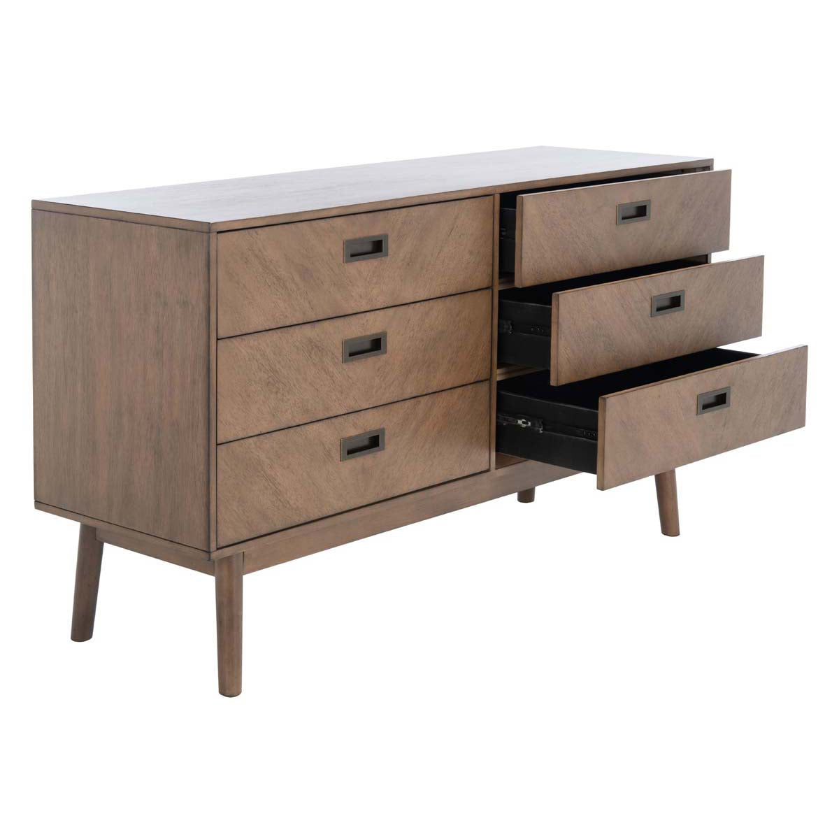 Donald 6 Drawer Dresser | Safavieh - Wheat