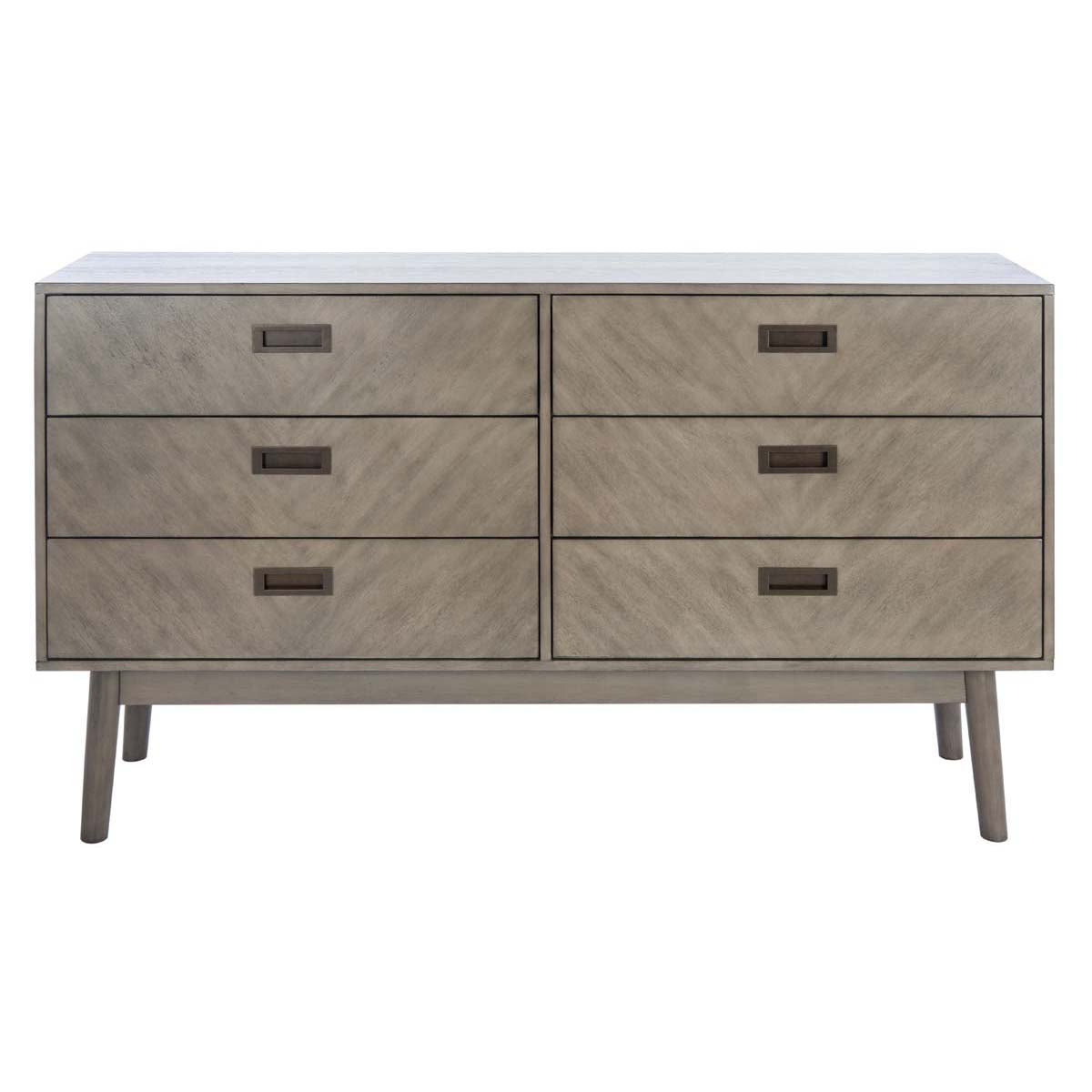 Donald 6 Drawer Dresser | Safavieh - Light Grey